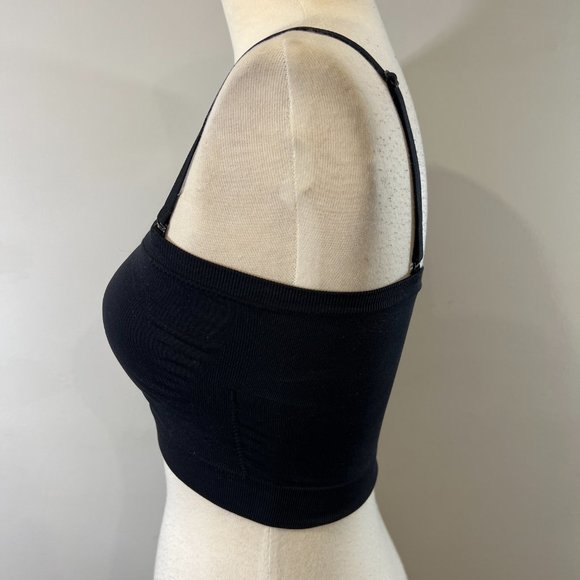 NWOT NORDSTROM Bare Convertible Strapless Bandeau Bra in Black (M) - Picture 7 of 14